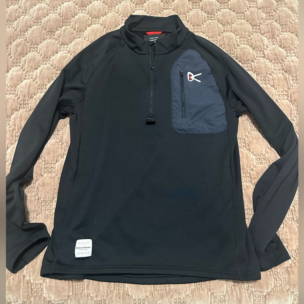 District Vision Half-Zip Grid Fleece - Medium